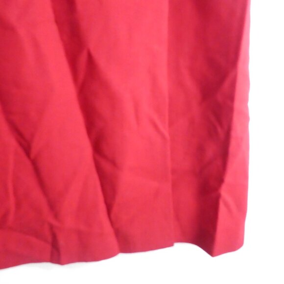 LOUBEN Exclusively for Melanie Lyne | Lined 100% Pure Virgin Wool Red Skirt - Picture 8 of 15